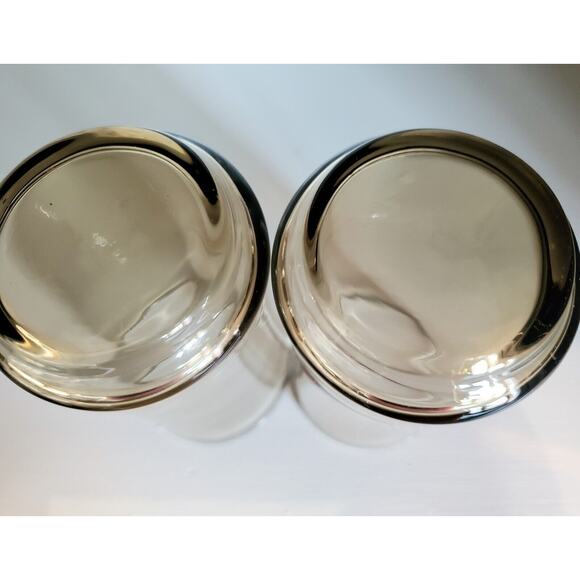 Vintage MCM Libbey Bolero Brown Smoke 12 oz Tumbler Drinking Glasses Set of 2 - Picture 7 of 7